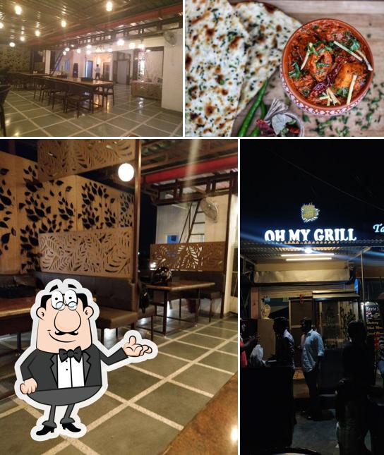 The interior of Oh My Grill