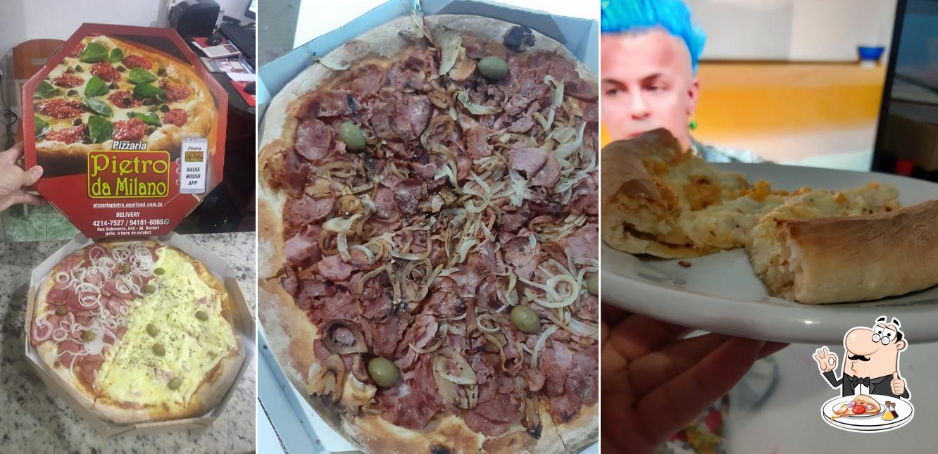 Peça diversos variedades de pizza