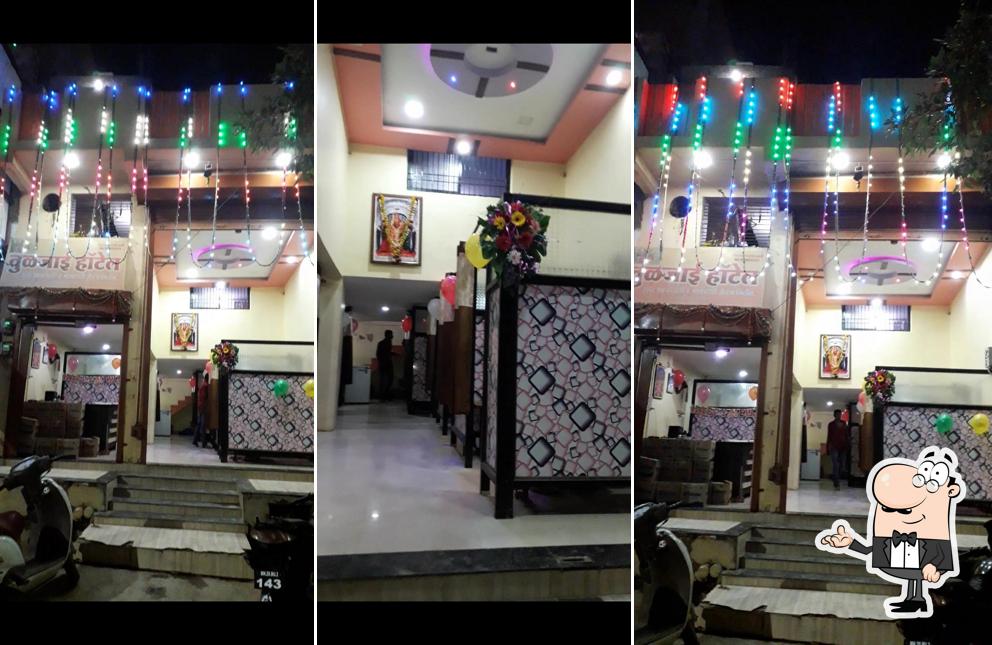The interior of Hotel Tuljai Beed