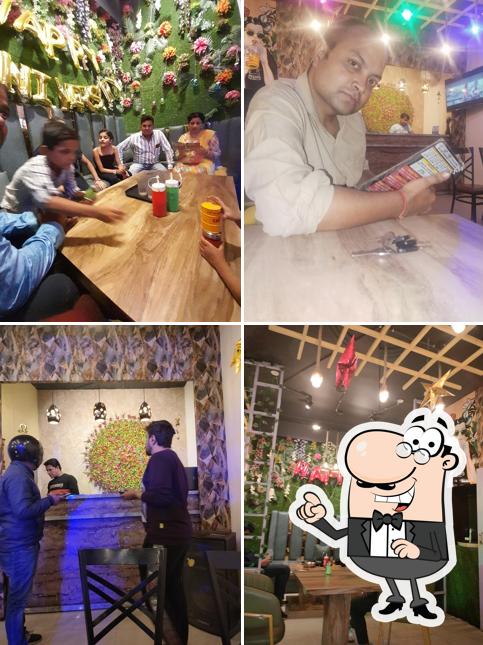 The interior of Old 90's cafe