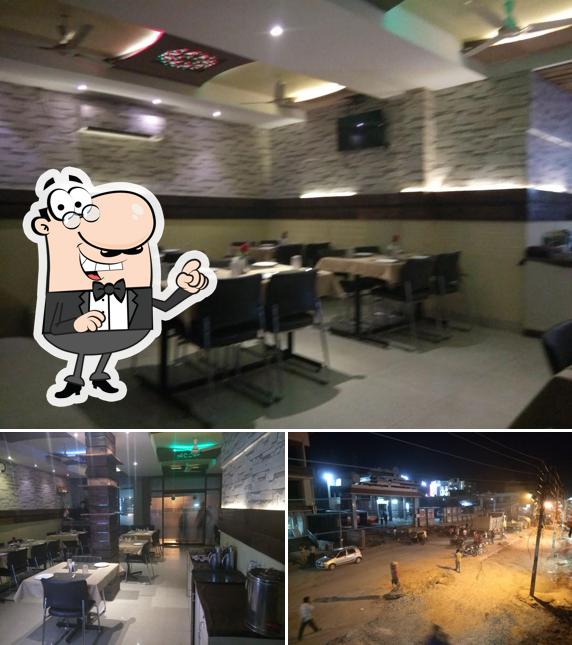 The restaurant's interior and exterior