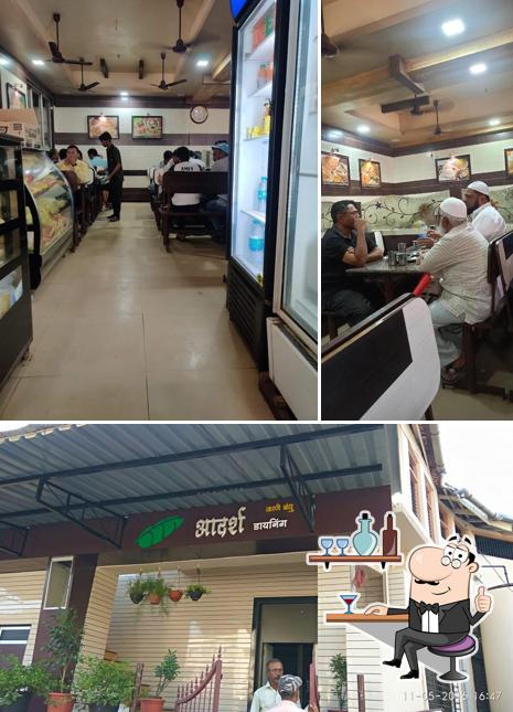 The interior of Adarsh Upahar Gruh & Dining Hall