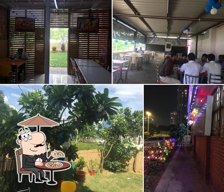 Among various things one can find exterior and interior at The Village Cafe