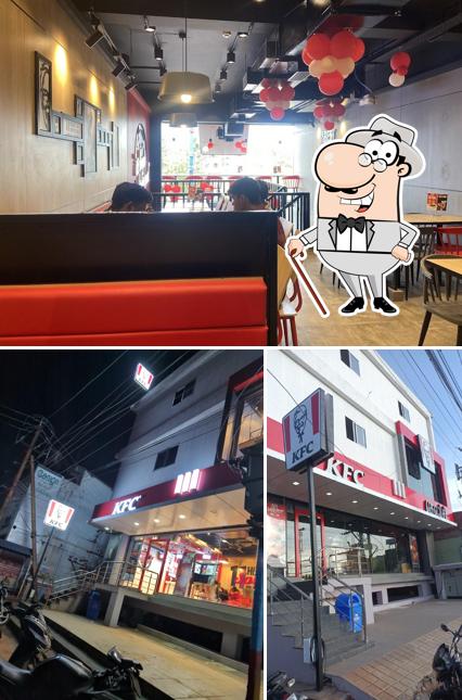 KFC is distinguished by exterior and interior