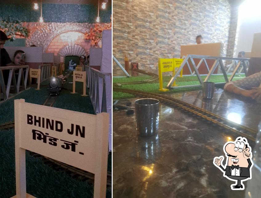 The interior of udupis junction train restaurant