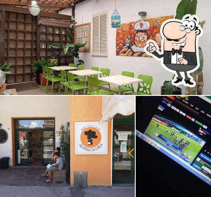 La immagine della interni e esterno di Gelateria Artigianale Da Carla (di Palmieri Michela & c. Sas)
