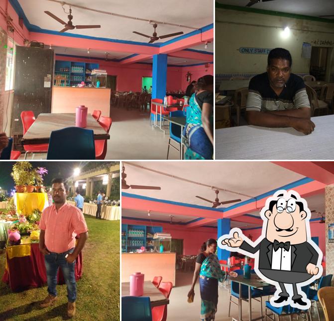 The interior of Hotel Sri Gajanan