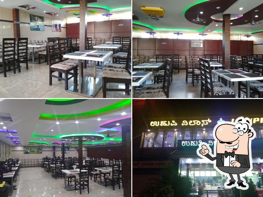 The interior of Udupi Vilas