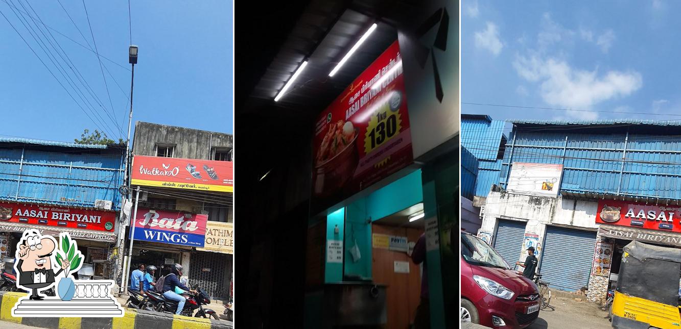 The exterior of AASAI BIRIYANI