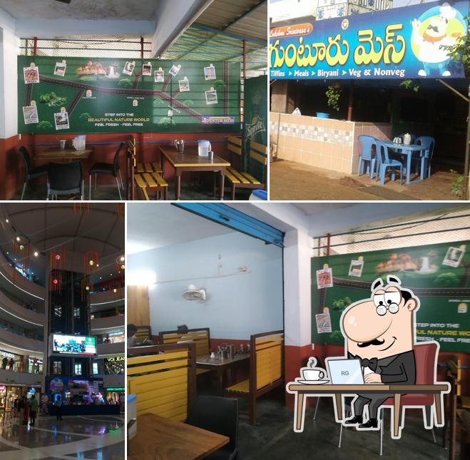 The interior of Guntur Mess