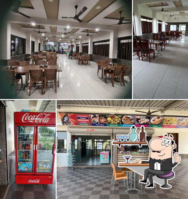 The interior of Mahadev Restaurant & AC Rooms