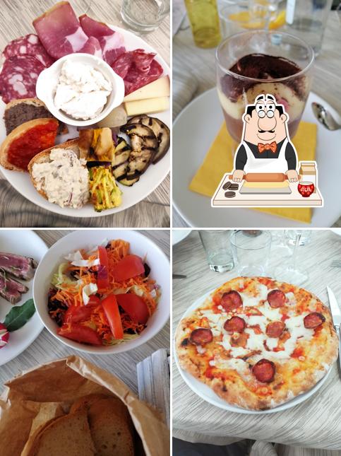 Ristorante kilometro zero serve un'ampia selezione di dolci