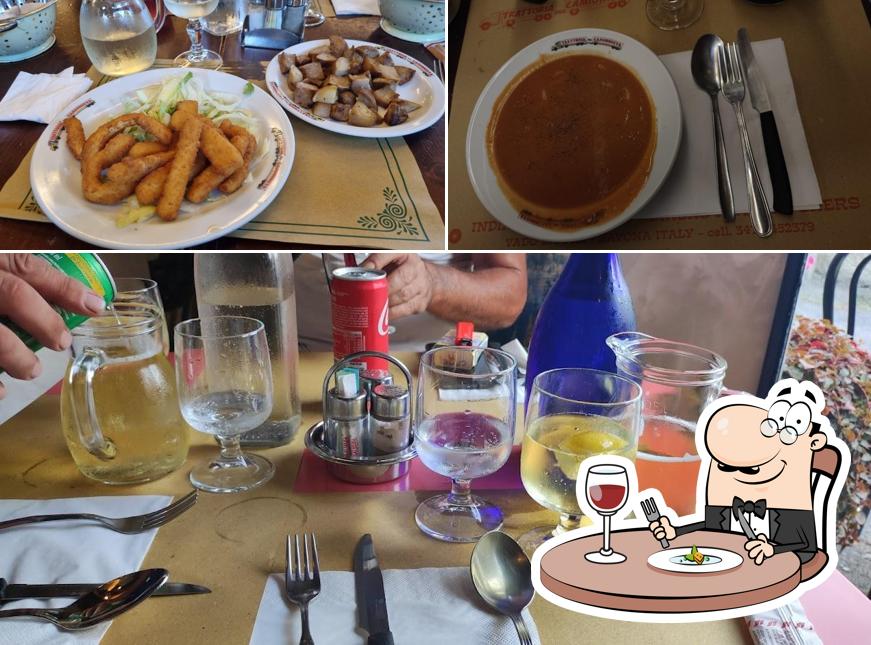 Cibo al Trattoria del Camionista