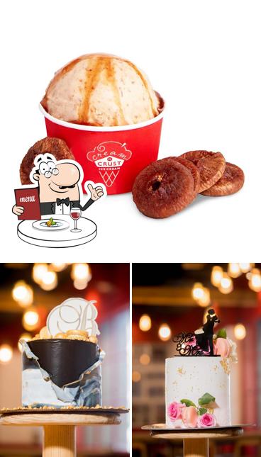 Food at Cream 'N' Crust