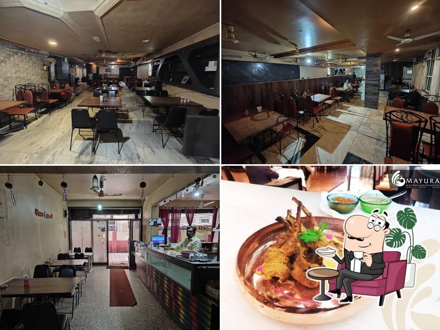 The interior of Mayura Fine Dine & Bar