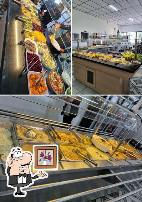 Esta é a ilustração mostrando interior e comida no Sirva-se Bem II