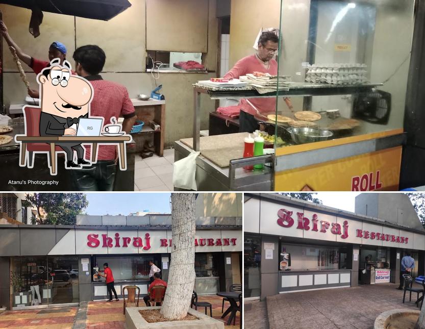 The interior of Shiraj Restaurant