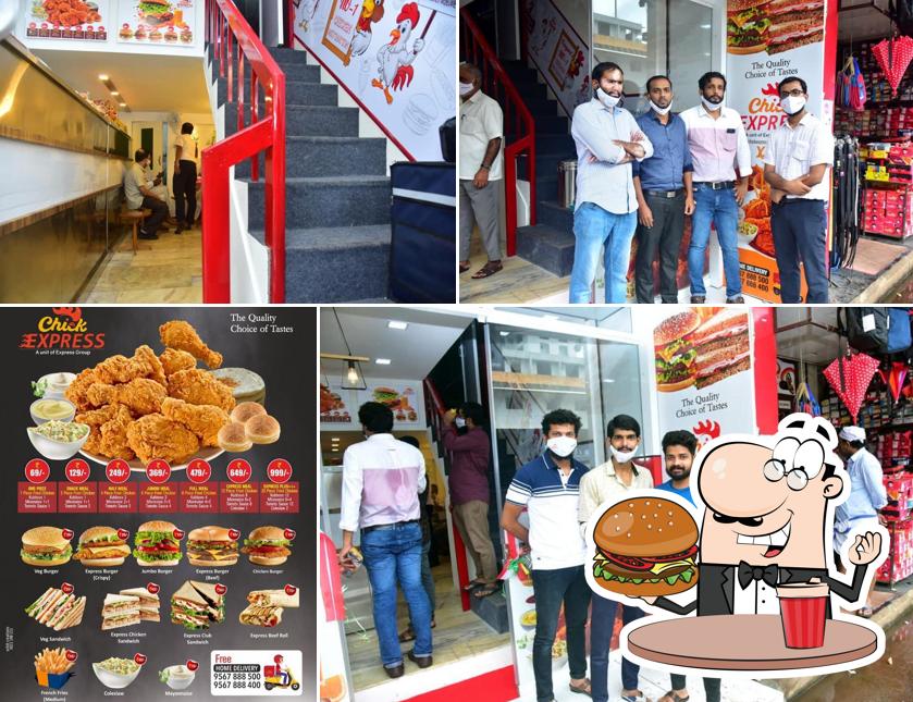 Order one of the burgers offered by Chick Express