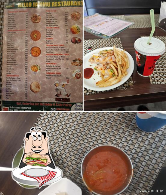 Club sandwich at Hello! Jammu Restaurant