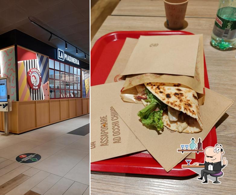 Gli interni di La Piadineria