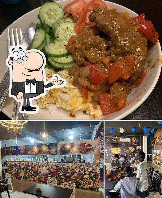 KRAZY BITES is distinguished by interior and food