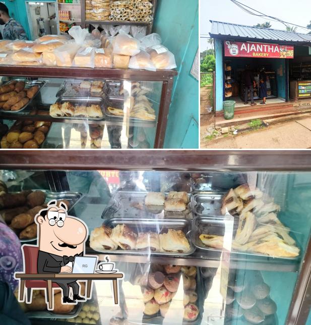 The interior of Ajantha Bakery
