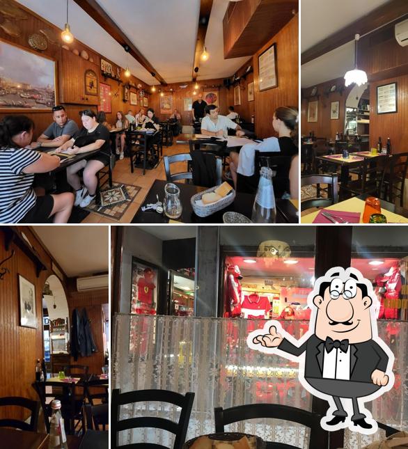 Dai un'occhiata agli interni di Ostaria A La Campana