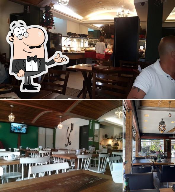 O interior do Lucila Bistrô