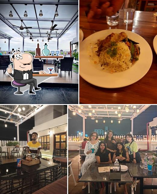 The interior of Olive Garden Rooftop Restro Cum Bar