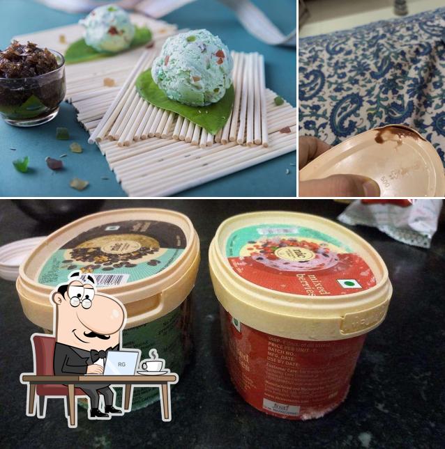 The interior of NIC Ice Creams