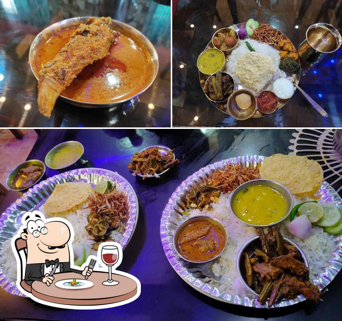Food at Rajlakshmi Hindu Hotel