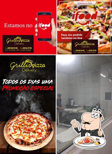 Peça pizza no Grilli's Pizza Delivery