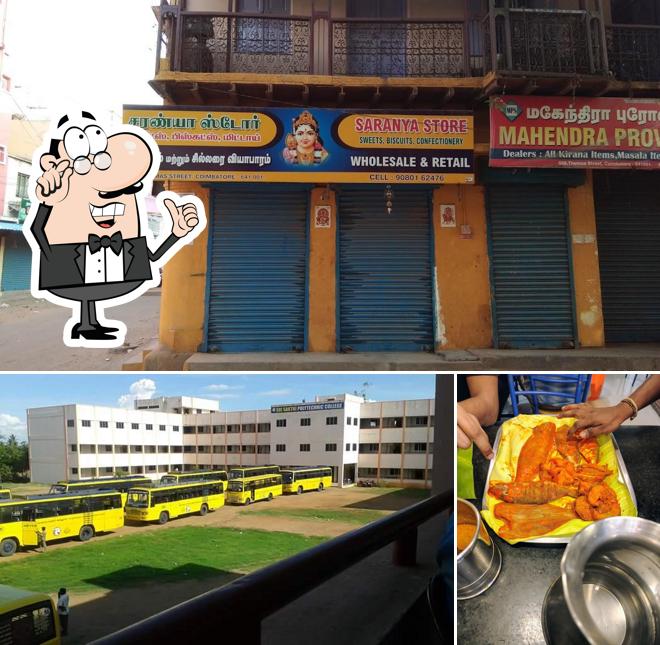 The interior of Sri Mookambika Mess