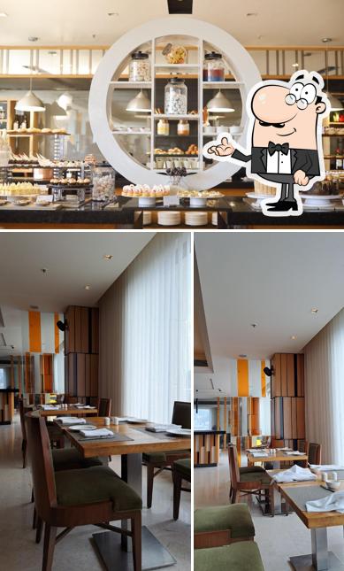 The interior of Kava Grill & Lounge