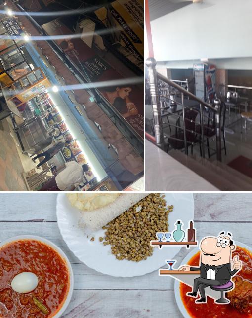 Among different things one can find interior and food at Nandus Restaurant