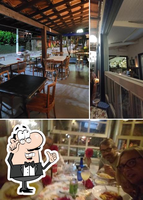 O interior do Restaurante Portinho