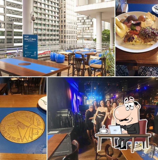 O interior do Blue Note São Paulo