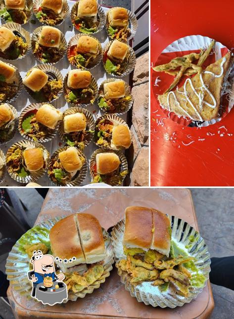 Pulled pork sandwich at Mehul Vadapav