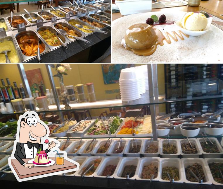 Ticiana Werner serve uma gama de pratos doces