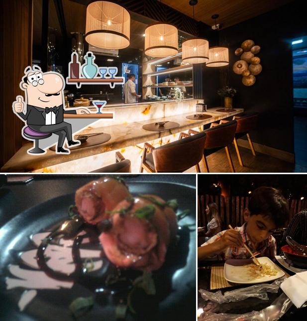 O interior do Utida Sushi Dourados Melhor sushi do mundo, rodízio, à la carte, omakase, eventos, delivery rápido