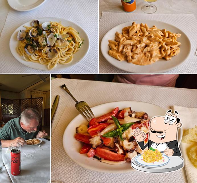 Spaghetti alla carbonara al Ristorante Pizzeria La Perla