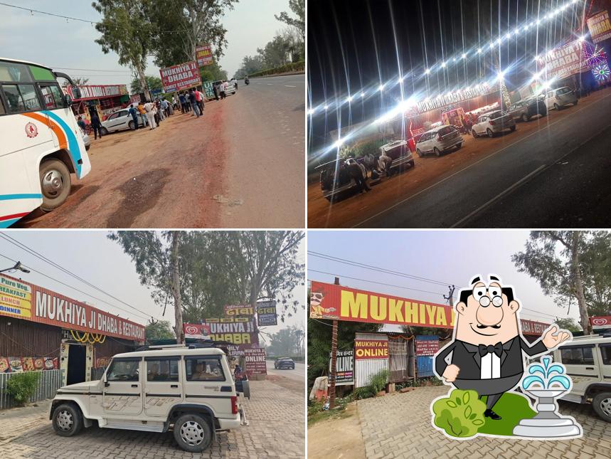 Enjoy the view at the outside area of MUKHIYA JI DHABA & restorant and UP TAX