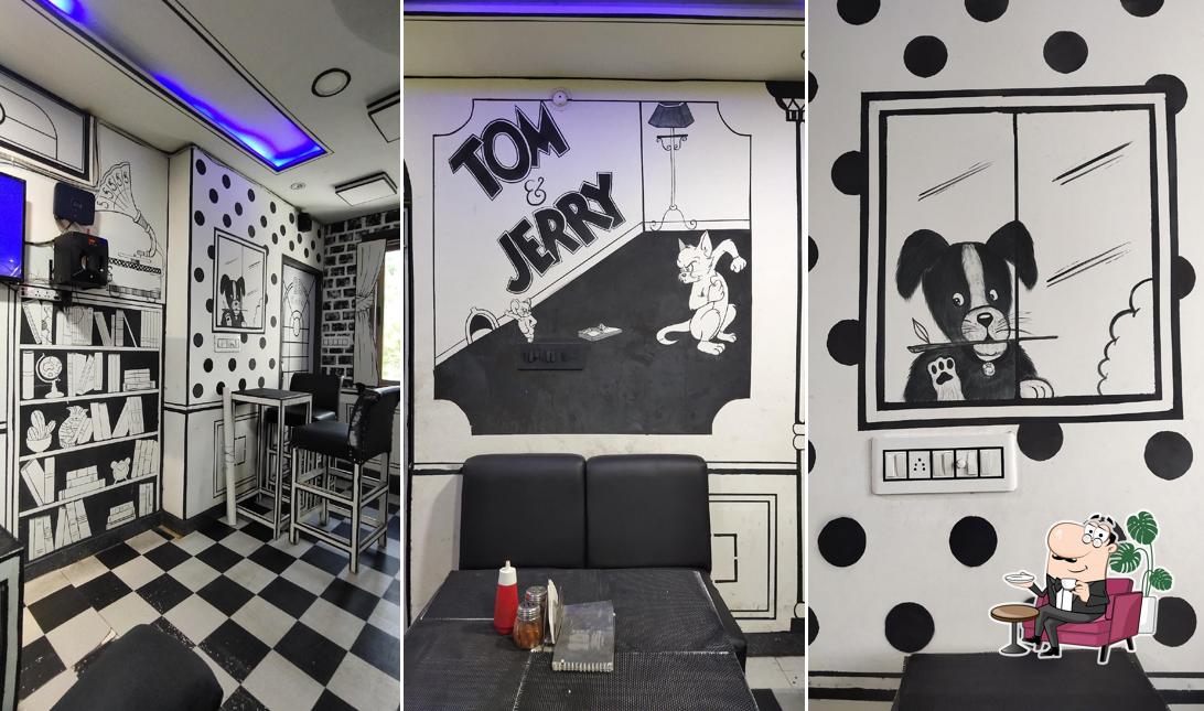 The interior of 2D cafe