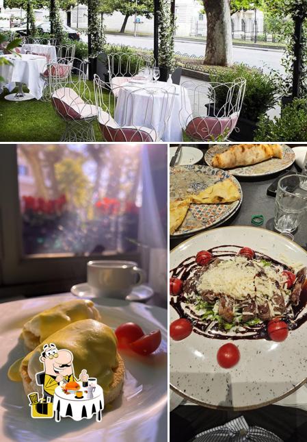 Questa è la foto che mostra la cibo e interni di Grand Hotel Palace Rome