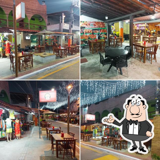 Sente em uma das mesas no Restaurante Frigideira do Francês