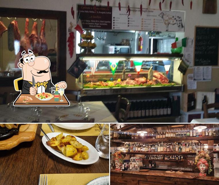 Platti al Trattoria carnezzeria la chianina