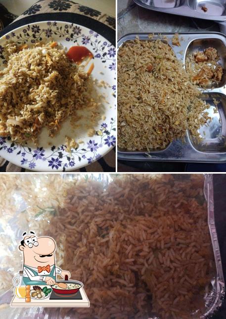 Fried rice at A1 Ambur Dum Briyani