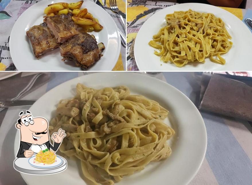 Spaghetti alla carbonara al Trattoria la Frasca