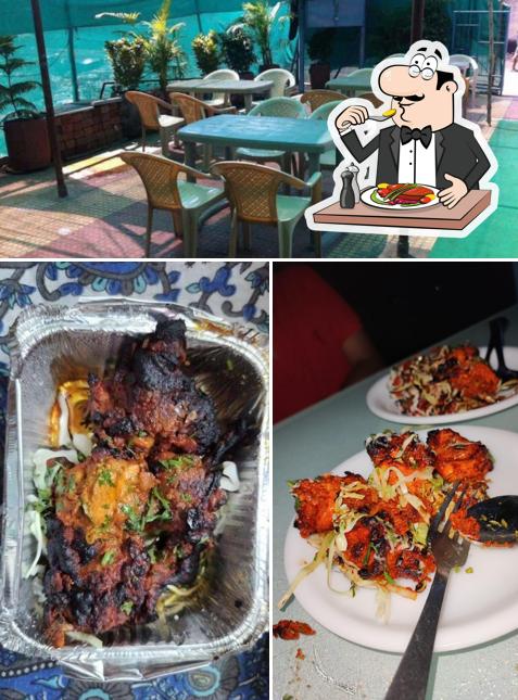 The picture of food and interior at Four Season