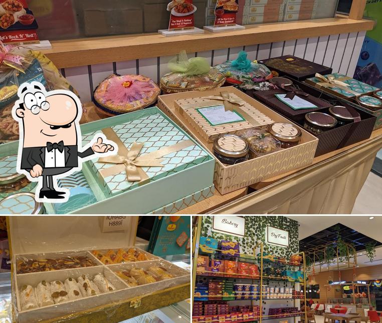 The interior of Haldiram's